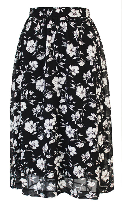 SHIRRA Florette Midi Skirt (2cols) - FINAL SALE