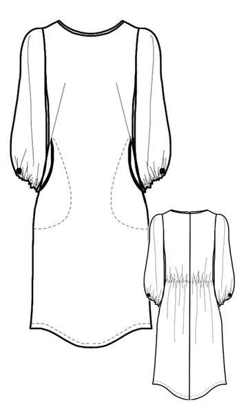 WILBY Floral Sketch Dress (3cols)