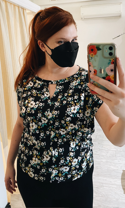 GEMMA Prairie Floral Slouch Tee (2 cols) - FINAL SALE